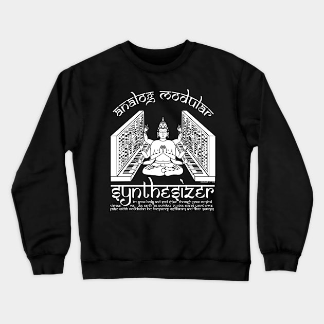 Synthesizer God for Electronic Musician Crewneck Sweatshirt by Mewzeek_T